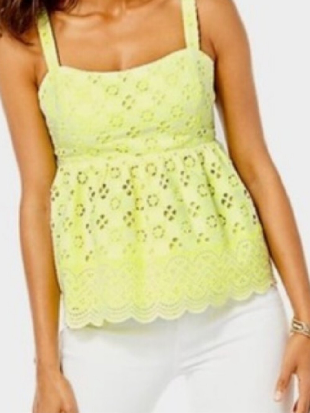 Lilly Pulitzer Michela Eyelet Top